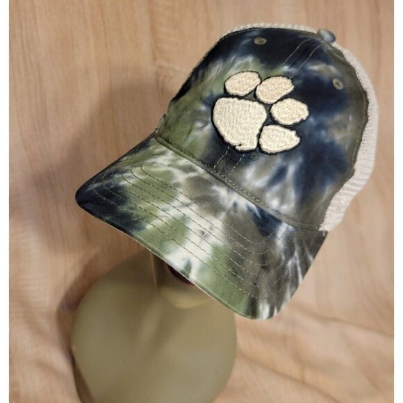 Clemson Tigers Top Of the World Hat Cap Adjustable Snapback OHT Green Tye Dye - Picture 1 of 7
